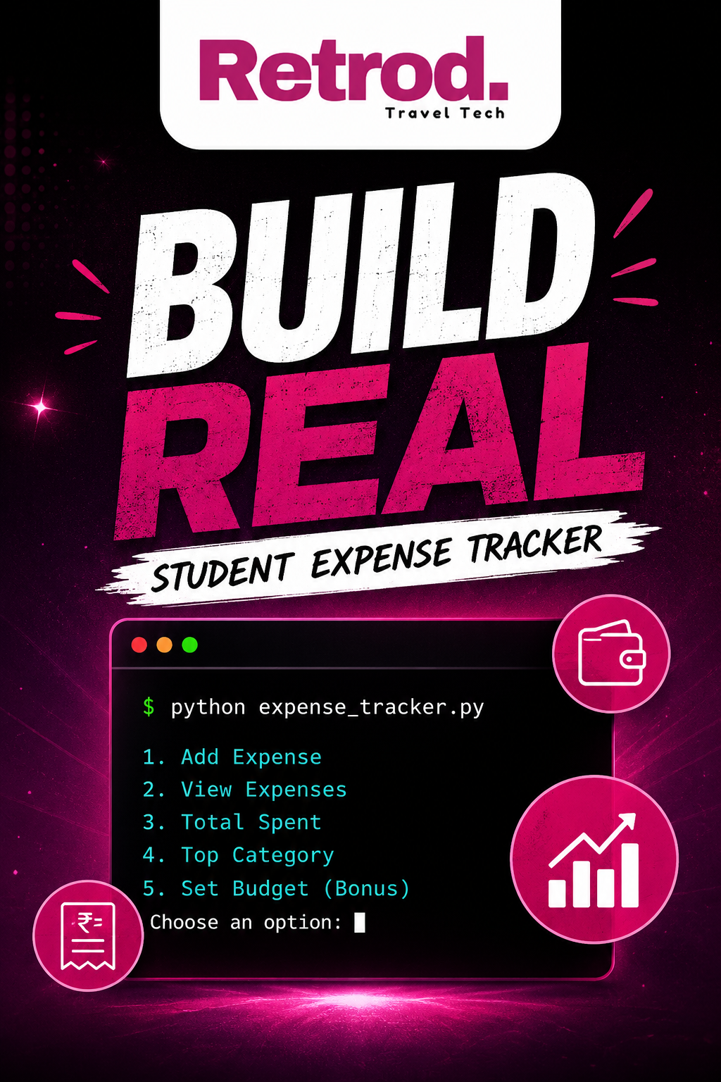 Student Expense Tracker hackathon challenge preview
